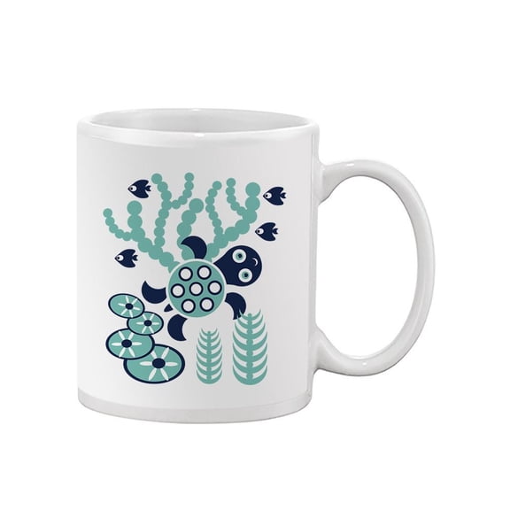 Cute Kiddie Sea Turtle Blue Mug - Image by Shutterstock,