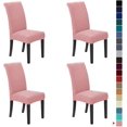 thumbnail image 1 of Stretch Chair Covers for Dining Room Set of 4, Removable Washable Dining Room Chair Covers, Dining Chair Slipcovers Seat Protector, Great for Home Decor and Banquet (Dusty Pink, 4 Pack), 1 of 7