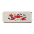 thumbnail image 1 of Flowers Computer Mouse Pad, Vintage Watercolor Bouquet of Wildflowers Poppies Daisies Cornflowers Butterflies, Rectangle Non-Slip Rubber Mousepad Large, 31" x 12", Multicolor, by Ambesonne, 1 of 2
