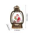 thumbnail image 3 of Christmas Snow Globes Lantern,Outdoor Christmas Lights,Santa Claus and Teddy Bear with LED Lights, Snowing Effect, Holiday Tabletop Decoration, Festive Lantern for Home Decor, 3 of 6