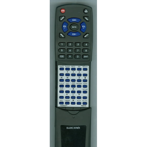 Replacement Remote for PANASONIC RTN2QAYB000575, N2QAYB000575, DMPBD75, DMPBD755