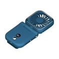 thumbnail image 4 of Ventilador pequeño portátil, plegable, compacto, de escritorio, con pantalla LED, con clip, personal, para el hogar, viajes, oficina, dormitorio, camp Azul, 4 of 8