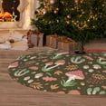 thumbnail image 6 of Lsque Mushrooms and Autumn Print Christmas Tree Skirt, Tree Skirt with Ties or Velcro, Perfect for Holiday Decorations, Halloween, and New Year-36", 6 of 7