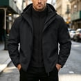 thumbnail image 2 of Jerdar Men's 3-in-1 Waterproof Windproof Hooded Jacket, Detachable Fleece Liner Outdoor Shell Coat, Polyester Blend Multi Zip Pocket Hiking Outerwear, 2 of 7