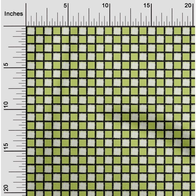oneOone Cotton Flex Fabric Check Ikat Print Fabric By Yard 40 Inch Wide
