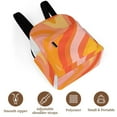 thumbnail image 6 of Abstract Orange Swirl Pattern Design Small Backpack Cute Mini Backpacks For Woman Lightweight Daypacks, 6 of 8