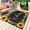 Yellow Green Brown, variant on Yellow Sunflowers Outdoor Rug 5x7 Ft - Reversible Patio Rug Outdoor Camping Rugs, Botanical Floral Leaves Wooden Grain Washable Indoor Outdoor Area Rugs, Non-Slip Outdoor Carpet Runner for Deck/Porch
