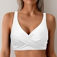 thumbnail image 2 of Women Lace Up Swimwear Tops Underwire Full Coverage Bikini Top Push Up Swim Crop Top Tie Back Bathing Suit Tops D Cup Swimsuits Swim Suit Tops for Juniors Swimming Suits for Boys 13 Years Non Binary, 2 of 6