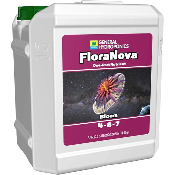 General Hydroponics FloraNova Bloom, One-Part Nutrient, 2.5-Gallon