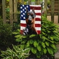 thumbnail image 2 of German Pinscher Dog American Flag Garden Flag, 2 of 3