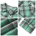 thumbnail image 5 of UVN Plaid Shirt for Women Oversized Flannel Long Sleeve Shirts Casual Button Down Blouse Tops with Pockets, 5 of 9