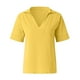 thumbnail image 4 of Blusa suelta de algodón con cuello en V y solapa de manga corta a la moda de verano para mujer OAVQHLG3B Store lin121212, 4 of 4