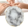 thumbnail image 3 of SPRING PARK Polish Mix Palette, Resin Nail Art Palette Paint Drawing Color Dish Golden Edge Resin Stone Paint Drawing Color Dish Manicure Nail DIY Tool, 3 of 6