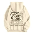 thumbnail image 5 of YUEHUA Cute Protect Our Oceans Hoodies for Women Ocean Whale Shark Hoodie Aesthetic Animal Graphic Sweatshirts Casual Fleece Pullover Tops, 5 of 6