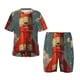thumbnail image 1 of Balery Rusty Rocket Launch Conjunto de Pijama Infantil de Manga Corta con Estampado – Ropa de Dormir de Algodón Suave-3X-Large, 1 of 6