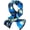 Blue Lotus, variant on Silk Neck Scarf Printed Scarves Head Women'S Fashion Oblique Angle Satin Scarfs For Bag Hair 59” X 5.9”