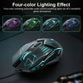 thumbnail image 6 of RGB Gaming Mouse Wired Programmable Ergonomic USB Mice with 4 Level DPI, 4 Color Backlit, 6 Buttons for Laptop PC Computer, High Precision PC Gaming Mice for Desktop, Windows, Mac, Gamer, Black, 6 of 9
