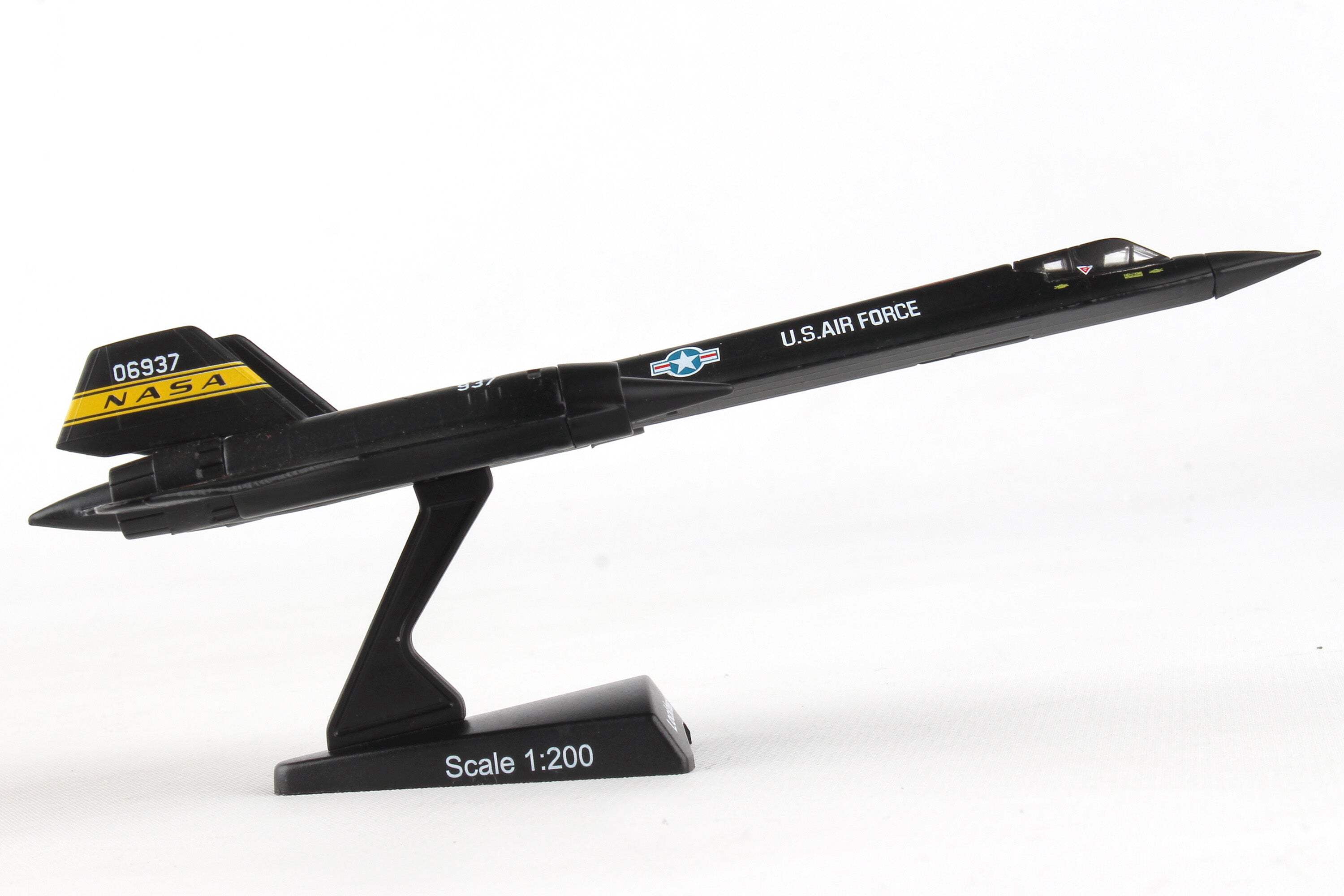 Lockheed YF-12 SR-71 Blackbird Aircraft "NASA" United States Air Force 1/200 Diecast Model Airplane by Postage Stamp