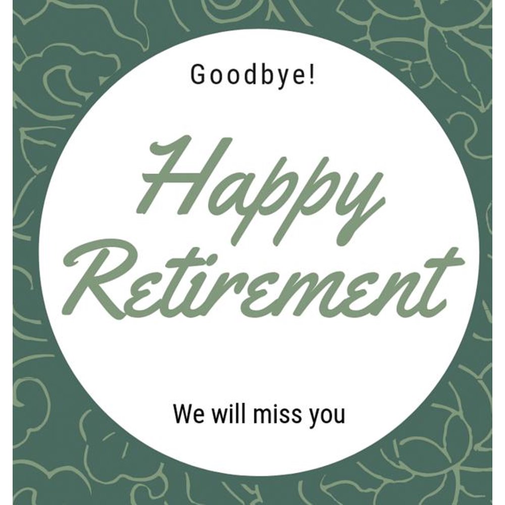 Happy Retirement Guest Book (Hardcover) Guestbook for retirement