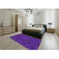 thumbnail image 4 of Ahgly Company Indoor Rectangle Patterned Clematis Violet Purple Area Rugs, 8' x 10', 4 of 6