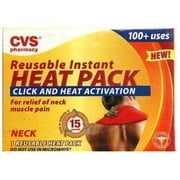 CVS Heat Pack Click and Heat Activation for Relief of Neck Muscle Pain