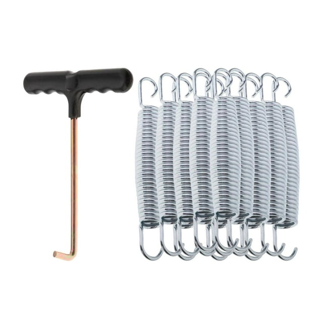 Almencla 15 Pcs Trampoline Métal Réparation Entretenir Quincaillerie Pièces de Trampoline 12cm Ressort
