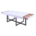 thumbnail image 4 of Furniture of America Vasket Contemporary Metal 2-Drawer Coffee Table in White, 4 of 10