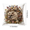 thumbnail image 3 of YiJuHui 1 PC Cute Embroidery Decorative Throw Pillow Cover, Soft 3D Effect Short Lint Pillowcase for Sofa, Bed, Living Room, Bedroom Home Decor Accent 17.7in, 3 of 6