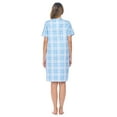 thumbnail image 5 of Casual Nights Women's Short Sleeve Snap-Front Cotton-Poly Knit Duster Housecoat with Pockets, 5 of 5