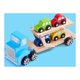 thumbnail image 2 of BEVA 6 uds bloques de construcción de madera Natural juguetes camión coche para, 2 of 8