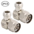 thumbnail image 1 of 2 piezas de 50 ohmios N macho a N hembra Adaptador convertidor de ángulo recto Conector N, 1 of 9