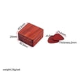 thumbnail image 3 of OULII Guitar Pick Holders Dark Red 4.05x2CM 1 Set For Travel And Performance, 3 of 4
