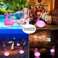 thumbnail image 5 of 2 Pcs Lampes Solaires Flamants Roses, Flottant, Imperméable à l'Eau Lumières Solaires Flamants Roses Gonflables pour la Piscine, 5 of 5