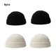 thumbnail image 3 of Gorros de punto elásticos Qarigey Unisex 4 piezas gorros de calavera esponjosos Hip Hop, 3 of 6
