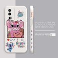 thumbnail image 3 of Case For Redmi K60E K60 K50 K40S K40 K30 9A 9 8A 8 10 Pro 4G 5G Colour Simple Liquid silicone Case Cartoon Lilo & Stitch Angel, 3 of 5