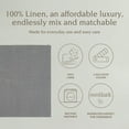 thumbnail image 2 of over&back Washed 100% Linen Cloth Napkins - Washable Napkins Set for Mixing, Matching, and Creating a Custom Home Decor Tablescape - Grey, 2 of 12