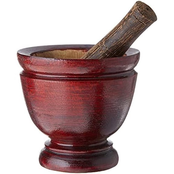 Thai Mortar Pestle Grinding Cookware Thai Food Menu Recipe Kitchen Tool Product of Thailand (5 inch)$$Home Decor, Kitchen, & Other