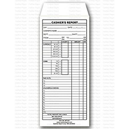 cashier s report envelope white 24lb 500 box item cashier envelopes