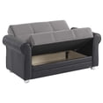 thumbnail image 2 of Ottomanson Convertible Sleeper Loveseat with Hidden Storage, Firm Seating, Gray, 2 of 7