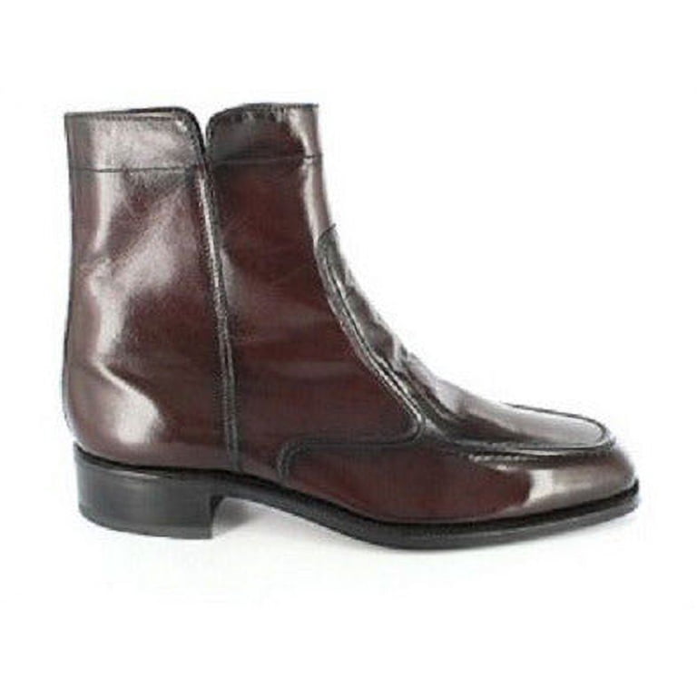 Florsheim mens Essex Moc Toe Zipper Ankle Boot, Black Cherry  display picture 2