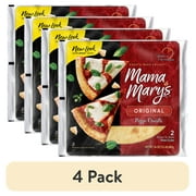(4 pack) Mama Mary's Original Whole Pizza Crust, Shelf-Stable, 12 Inch, 2 Count