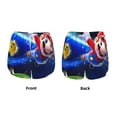 thumbnail image 3 of Saiise Mario Print Women's Shorts Hiking Athletic Shorts Yoga Lounge Active Workout Running Shorts Casual with Pockets 2.5", 3 of 7