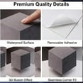 thumbnail image 3 of Impossible Corners 3D Wall Decal - Optical Illusion Cube Peel & Stick Art, Removable Modern Home Decor, Reshapes Corner Walls with Stereoscopic Design, Perfect for Contemporary Room Accents (3PCS), 3 of 8