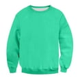 thumbnail image 5 of Domuza Sweatshirts for Men Casual Long Sleeves Crewneck Solid Pullover Sweatshirt Fashion Warm Basic Soft Cotton Blend Loose Fit Tops Dark Green M, 5 of 5