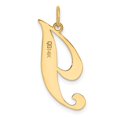 thumbnail image 3 of Diamond2Deal 14K Pendentif Initiale Lettre I en Or Jaune pour Femmes, 3 of 5