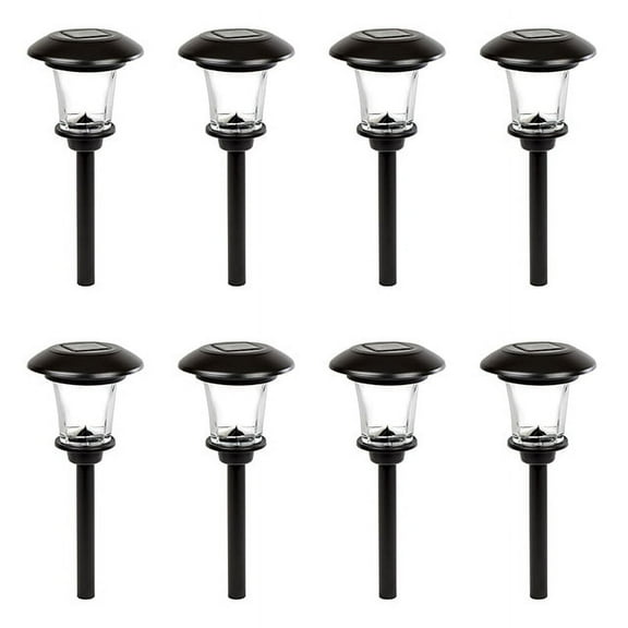 Smartyard Solar LED Pathway Stick Lights, 8 Pack