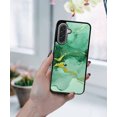 thumbnail image 5 of WIRESTER Shockproof Soft Rubber Cover Case for Samsung Galaxy A17 5G 6.7" 2025, Marble Gold And Green, 5 of 5