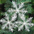thumbnail image 2 of Linyer 30Pcs White Snowflake DIY Jewelry Making Accessories Tree Adornment Christmas Ornament Holiday Festival Party Decorations, 2 of 6