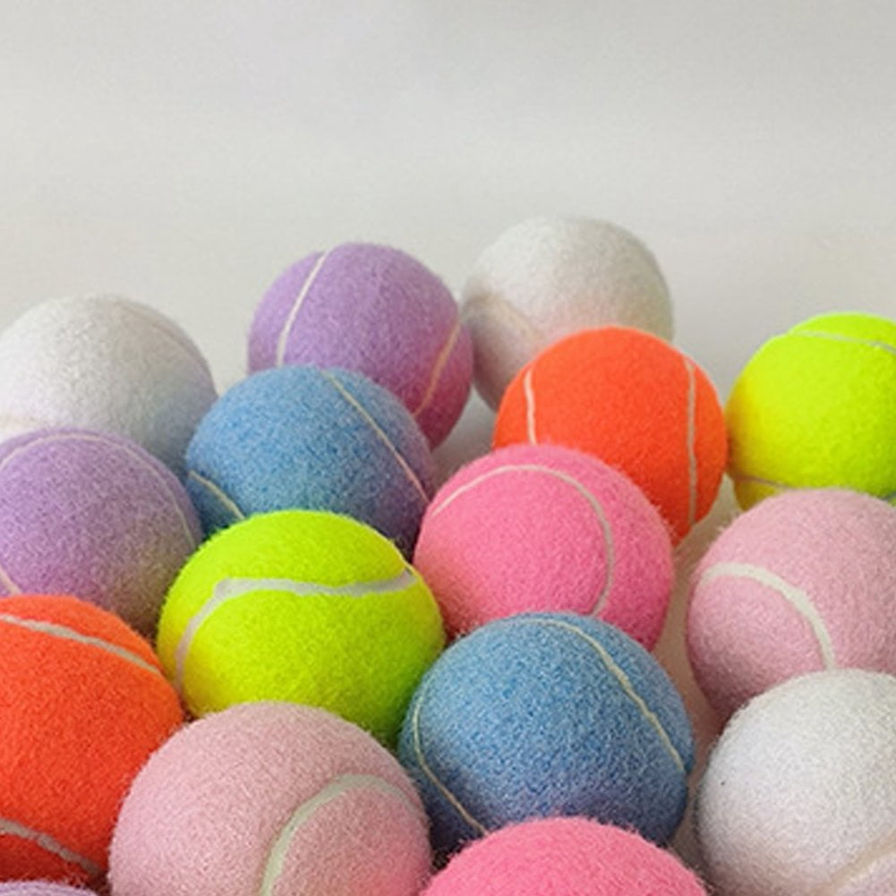 Vjnyvs 12Pcs Training Tennis Balls For Easy Transport Random Colors Playing Balls Durable Tennis Accessory