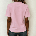 thumbnail image 5 of Trgacdwlo Short Sleeve T Shirts for Women Crew Neck T Shirts for Women Fitted Casual Lightweight Vacation Fashion Tunics Tops for Women M, 5 of 5